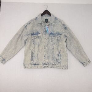 NEW Universal Thread Denim Trucker Jacket Light Acid Wash Women's Medium